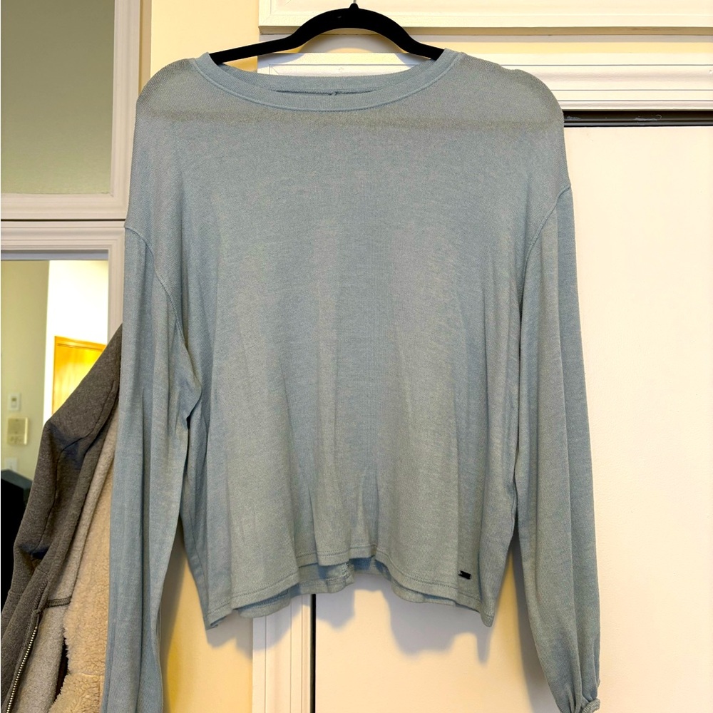 Hollister Light Blue Long Sleeve Shirt 🩵 Size: Small
